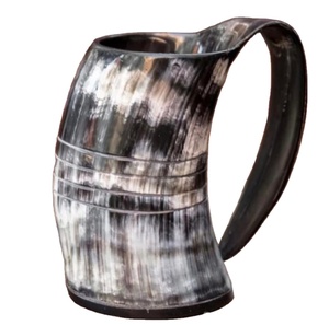 Prix de gros Tasse en corne Meilleure tasse d'intérieur unique avec une couleur naturelle hautement design pour la fête tasse de bar de haute qualité et la meilleure vente - Product Image 2