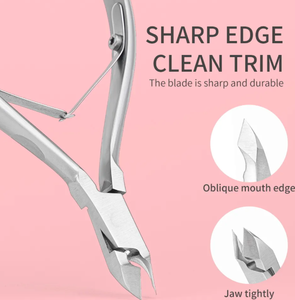 ANAAIF High Quality Professional Nail Nipper Customized Logo Manicure <b>Pedicure</b> <b>Set</b> Personal OEM Cuticle Nippers for Fingers - Product Image 4