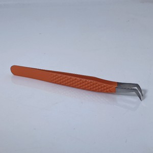 Pince à cils en acier inoxydable de qualité supérieure droite et incurvée - Product Image 4