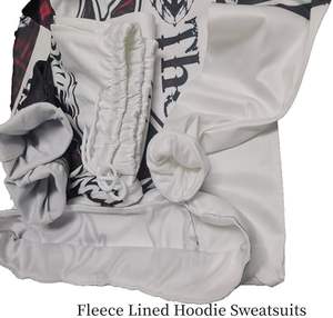 Ensemble de survêtement de jogging unisexe 2 pièces respirant à séchage rapide, personnalisable, pour l'entraînement, avec impression numérique et logo loup vierge - Product Image 3