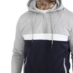 ชุดวอร์มมีซิปสำหรับผู้ชายชุดวอร์มสองชิ้นสำหรับผ้ายีนส์แบบยืด - Product Image 4