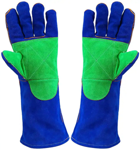 Los mejores guantes de soldadura antideslizantes resistentes al calor y al llama, venta al por mayor, para soldadura Tig guantes de seguridad, protección para brazos y manos - Product Image 1