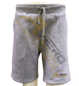 Pantalones cortos informales cómodos de lona de algodón 100% para hombre, cintura elástica bordada antiarrugas, cierre elástico, cintura media para hombre - Product Image 1