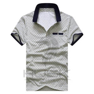 Polos informales de verano de alta calidad al por mayor 2023, camisa de manga corta para hombre, estampado de talla grande para hombre - Product Image 1