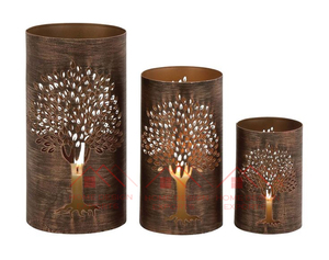 Bougeoir pour décoration de table et décoration de centre de table Derniers produits tendance Lot de 4 mini décorations noires finies - Product Image 6