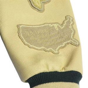 Veste universitaire personnalisée avec logo, veste universitaire en laine, veste universitaire en cuir, veste universitaire unie pour hommes à bas prix - Product Image 4