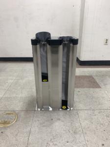 [OP2-H] Moving Wheels Umbrella Wrapper <b>Polished</b> <b>Chrome</b> Wet Umbrella Holder Damage Of Facilities Prevention Curved Edge Design - Product Image 5