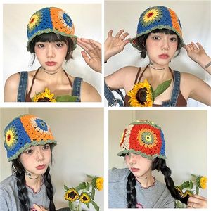 Chapeau seau en crochet avec logo brodé personnalisé pour femmes, bonnets, casquette en tricot, chapeau d'hiver design, bonnet en satin de soie - Product Image 3