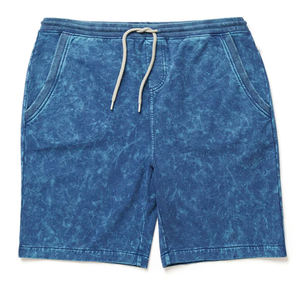 Short de lavage à l'acide respirant de couleur unie pour les derniers shorts de ceinture à cordon de serrage lourds pour les hommes - Product Image 3