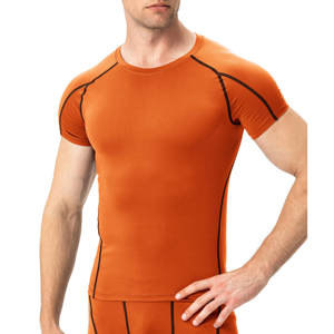 T-shirt de compression à manches courtes pour hommes, course en plein air, yoga, fitness, haut serré et actif pour hommes - Product Image 4