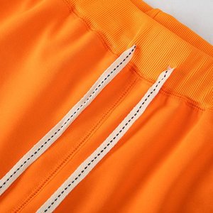 กางเกงกีฬาขาสั้นผ้าฝ้ายสำหรับผู้ชายกางเกงวิ่งออกกำลังกายในยิมกางเกงวิ่งน้ำหนักเบามีเชือกผูกเอวยางยืดกางเกงจ็อกเกอร์ - Product Image 4