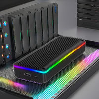Casing Aluminium Eksternal USB 3.2 GEN2 20GBps SSD RGB Box hanya untuk SSD MACBOOK