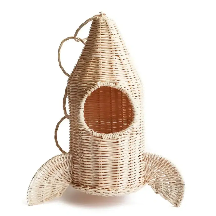 All'ingrosso eco-friendly Rattan razzo giocattolo per bambini di colore naturale artigianale giocattoli di stoccaggio o decorazione della camera dal fornitore del Vietnam