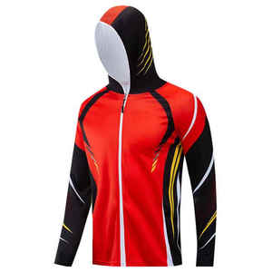 Sweat à capuche de pêche personnalisé 100% polyester pour hommes qualité pro manches longues respirant séchage rapide grande taille UPF 50 + Offre Spéciale imperméable - Product Image 5