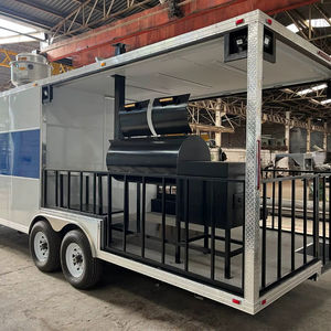 OFERTA DE VENTA EN EL MERCADO GLOBAL: NUEVO REMOLQUE DE COMIDA DE 8.5 X 25 PIES CON TERRAZA DE 12' Y AHUMADOR PARA BBQ - Product Image 1