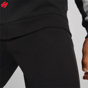 Ensemble de vêtements de sport d'hiver pour hommes Logo personnalisé Fitness Joggers à capuche Full Zip Training Wear Suits Solid Color Custom Tracksuits - Product Image 5