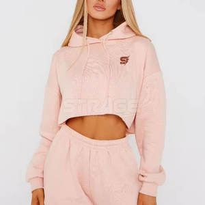 ชุดเซ็ตเสื้อครอปมีฮู้ดลำลองผ้าเนื้อยืด สไตล์สปอร์ตทันสมัย น้ำหนักเบาและเป็นมิตรกับสิ่งแวดล้อม - Product Image 3