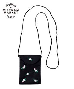 Sac en lin brodé à la main avec broderie de différentes couleurs sac à dos en lin 100% doux lavé OEM fabriqué au Vietnam - Product Image 2