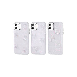 Coque de protection en silicone brillant en gros pour iPhone 11, motif ours 3D en relief, étuis pour téléphones portables - Product Image 2