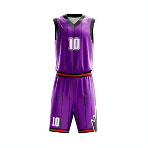 Ensemble d'uniformes de basket-ball pour jeunes garçons séchage rapide conception gratuite Lion personnalisé imprimé respirant col en V Sublimation Technique Logo - Product Image 5