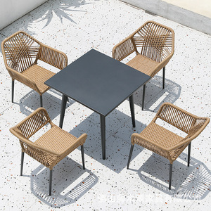 Conjunto de Silla Columpio y Banco de Patio de Metal Nórdico para Exteriores, Muebles de Jardín Ecológicos para Comer y Descansar, para Uso Residencial/Comercial - Product Image 3