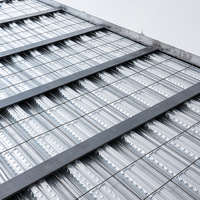Tôle de plancher ouvert en acier galvanisé YX51 305 915 à haute capacité de charge pour la construction de bâtiments en béton