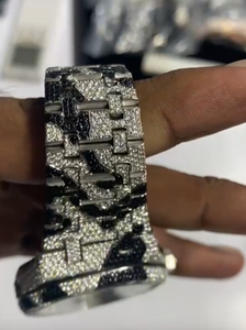 Men's Luxury Stainless Steel Chronograph <b>Watch</b> Analog ETA Quartz Movement Square Fashion Business Styles <b>Diamond</b> Accented - Product Image 3