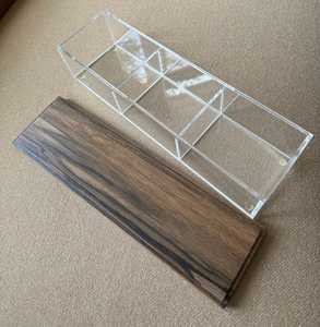 Crystal <b>Clear</b> Acrylic Chocolate Candy Box with Mother of Pearl Lid - Product Image 6