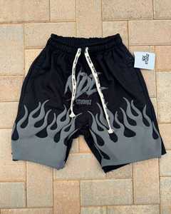 <b>Men's</b> High Quality 100% Cotton Fleece Training <b>Shorts</b> Breathable Jogger Running Casual Mid Waist Puff Printing Embroidered - Product Image 5