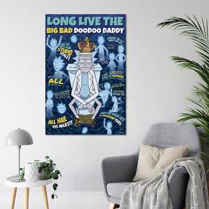 Affiche de style moderne pour Rick et Morty, longue vie au Big Bad Doodoo Daddy, pour décoration murale - Product Image 3