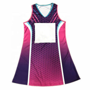Personnalisé en gros imprimé sublimation netball uniforme séchage rapide grande taille personnalisé couleur équipe maillots jupes robes pour - Product Image 2