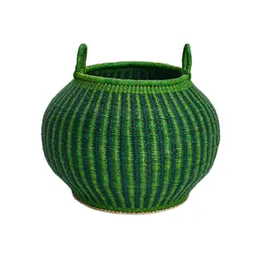 夏季氛围惊艳西瓜储物罐篮和谐海草西瓜主题篮家居