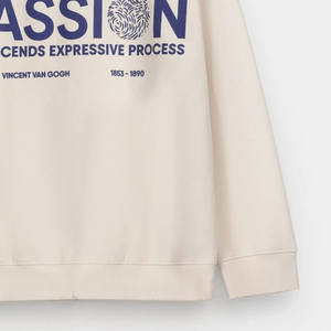 Sweat à capuche décontracté d'hiver 100 % coton de haute qualité, coupe régulière, molleton épais, épaules tombantes, poches, séchage rapide, respirant - Product Image 6