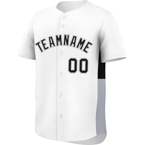 Jersey de béisbol cosido, uniforme de softball con botones personalizado, bordado, nombre, número, equipo, ajuste, malla, transpirable, tela de secado rápido - Product Image 1