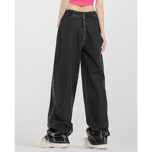 Nouveau jean pour homme, tendance, vintage, ample, droit, délavé, baggy, décontracté, personnalisé, denim, broderie usée - Product Image 3