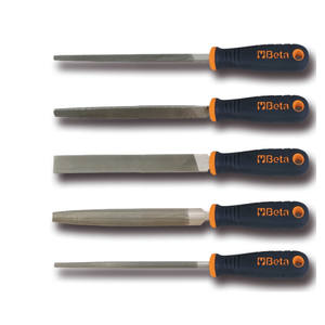 Limas planas de medio corte con mango para raspado y limado - Product Image 1