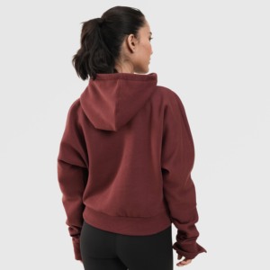 Invincible Oversized Maroon <b>Hoodie</b> for <b>Workout</b> Breathable Knitted Fabric - Product Image 2