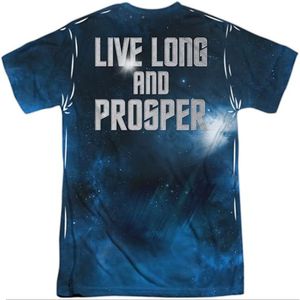 Star Trek Spock Live a sublimazione stampa in poliestere per adulti <span class=keywords><strong>T</strong></span>-<span class=keywords><strong>Shirt</strong></span> da palestra <span class=keywords><strong>T</strong></span>-<span class=keywords><strong>Shirt</strong></span> che vende la migliore qualità del cotone 100% - Product Image 5