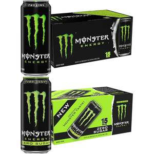 Bebida Energética Monster Energy Verde Original Sin Azúcar Carbonatada en Botella de 10.5 Onzas (Paquete de 12) - Product Image 3
