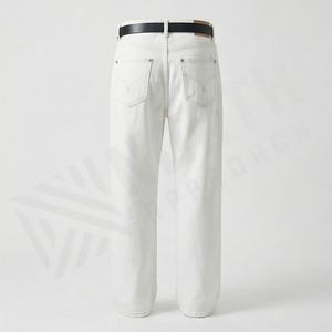 Jeans de mezclilla de mujer de talla grande, de cintura media, de pierna ancha, holgados, rectos, transpirables, de secado rápido, personalizables en color, para verano - Product Image 2