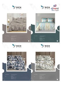 ชุดผ้าปูที่นอนคอตตอน 4 ชิ้น RICH BIRD ลายดอกไม้ พร้อมปลอกผ้านวมและปลอกหมอน สำหรับทุกฤดูกาล คอลเลคชั่นเครื่องนอนสำหรับบ้าน - Product Image 2