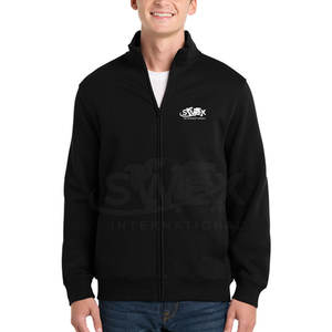 Sudaderas con cremallera completa para hombre con contraste de color de talla grande, ropa básica para hombre, sudaderas con cremallera completa - Product Image 1