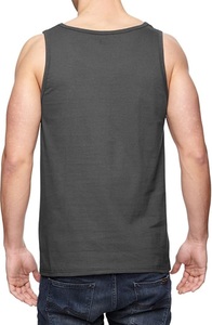 Débardeurs en coton pour hommes Débardeurs décontractés sans manches Noir 100% coton Taille de qualité personnalisée pour hommes - Product Image 5