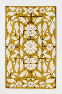 Lleva una elegancia fresca a cualquier habitación con la alfombra de pétalos frescos con mechones de lana hecha a mano para una mayor durabilidad y encanto floral - Product Image 2