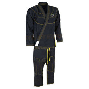 Servicio OEM de alta calidad 100% algodón BJJ GI uniforme peso ligero Color sólido MMA ropa de artes marciales para adultos Impresión de logotipo personalizado - Product Image 4