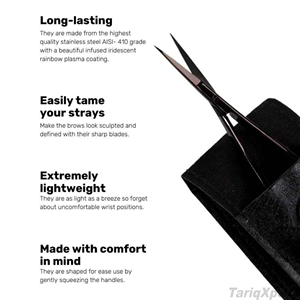 <b>Precision</b> Straight Spring Scissors Stainless Steel Sharp Blade Beauty Right-Handed for Cuticle Nail Eyebrow Trimming <b>Tool</b> Custom - Product Image 6