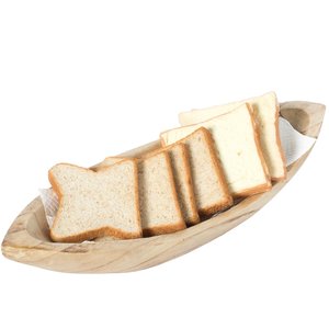 Bol à pâte rectangulaire en bois de manguier avec design vintage sculpté à la main et coins arrondis, parfait pour le style culinaire moderne - Product Image 5