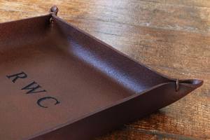 ถาดหนังสำหรับจัดเก็บบนโต๊ะตัวแบ่งแบบพับได้ถาดสำหรับวันพ่อ LTY-0032F ของขวัญวันเกิด - Product Image 4