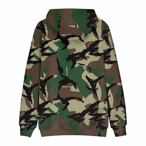 เสื้อฮู้ดผู้ชายแบบหนา พิมพ์ลายพรางแบบกำหนดเอง - Product Image 2