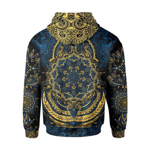 NUEVO LOGOTIPO PERSONALIZADO DISEÑO PERSONALIZADO SUDADERA CON CAPUCHA PARA HOMBRES POLAR DE POLIÉSTER DE ALGODÓN CON BOLSILLO DE CANGURO Y CAPUCHA CON LLAZO - Product Image 5